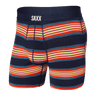 SAXX Mens Ultra Boxer Fly  -  Large / Navy Banner Stripe