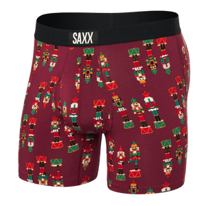 SAXX Mens Ultra Boxer Fly  -  Small / Nutcracker - Merlot