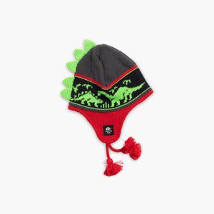 Turtle Fur Kids Dr Dino Beanie  -  One Size Fits Most / Red