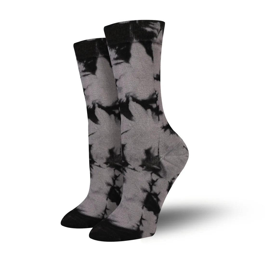 Bambukas Tie-Dye Socks  -  One Size Fits Most / Black/Grey