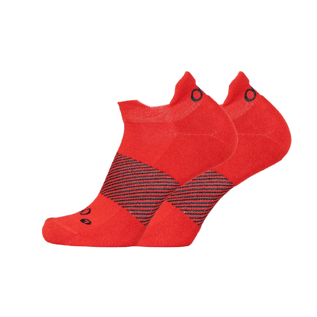 OS1st Wicked Comfort No Show Socks  -  Small / Cardinal