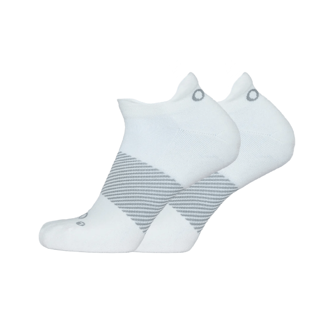 OS1st Wicked Comfort No Show Socks  -  Small / White