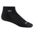 Wide Open Mens Solid Cushioned No Show Socks  -  Medium / Black