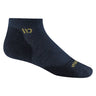 Wide Open Mens Solid Cushioned No Show Socks  -  Medium / Denim