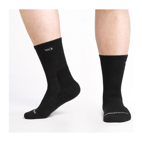 Wide Open Mens Solid Cushioned Micro Crew Socks  - 