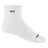 Wide Open Mens Solid Cushioned Quarter Socks  -  Medium / White