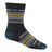 Wide Open Mens Multi-Stripe Cushioned Micro Crew Socks  -  Medium / Charcoal