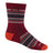 Wide Open Mens Multi-Stripe Cushioned Micro Crew Socks  -  Medium / Spice