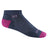 Wide Open Womens Solid Cushioned No Show Socks  -  Small / Denim