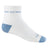 Wide Open Womens Single Stripe Cushioned Quarter Socks  -  Small / White