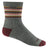 Wide Open Womens Multi Stripe Cushioned Micro Crew Socks  -  Small / Taupe