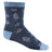 Wide Open Womens Foliage Lightweight Micro Crew Socks  -  Small / Denim