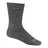 Wide Open Womens Solid Basic Cushioned Crew Socks  -  Small / Gray