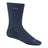 Wide Open Womens Solid Basic Cushioned Crew Socks  -  Small / Denim