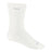 Wide Open Womens Solid Basic Cushioned Crew Socks  -  Small / White