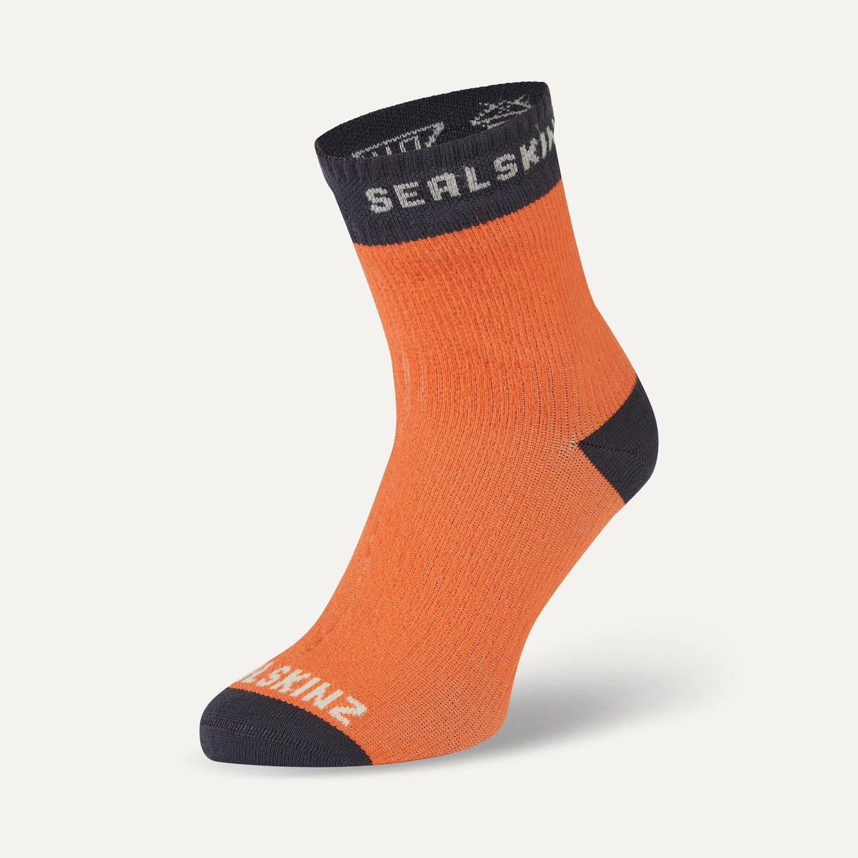 Sealskinz Wretham Waterproof Warm Weather Ankle Length Socks  -  Small / Orange