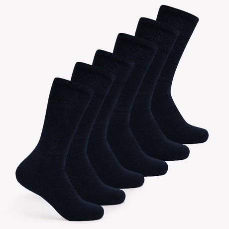 Thorlo Walking Moderate Cushion Crew 6-Pack Socks  -  Large / Navy