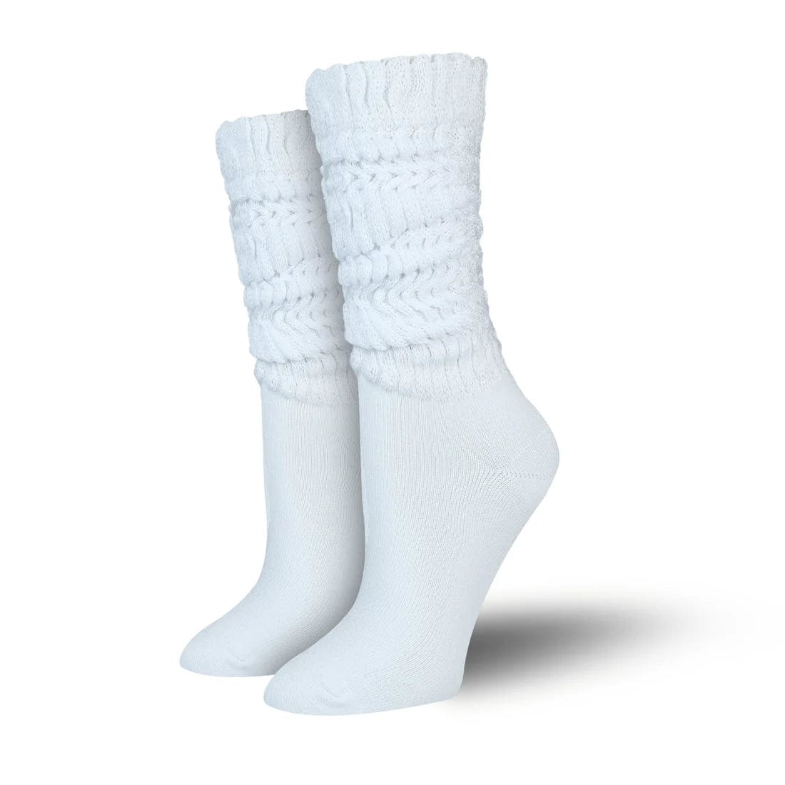 Bambukas Soft 'n Slouchy Womens Slouch Socks  -  One Size Fits Most / Snow White