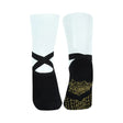 Bambukas Non-Skid Pilates Socks  -  One Size Fits Most / Gold Glam