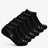 Thorlo Experia TECHFIT Light Cushion Low-Cut 6-Pack Socks  -  Medium / Black on Black