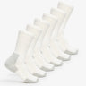 Thorlo Maximum Cushion Crew Running 6-Pack Socks  -  Medium / White/Platinum
