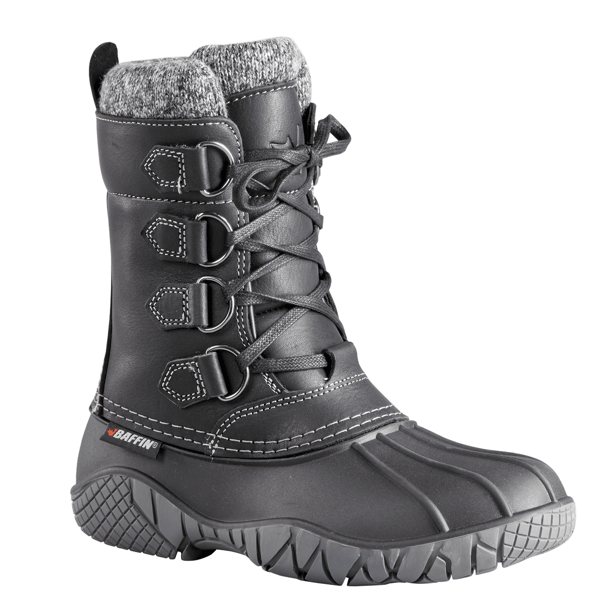 Baffin Womens Yellowknife Cuff Winter Boots  -  6 / Black