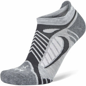 Balega Ultralight No Show Socks  -  Small / Gray/White