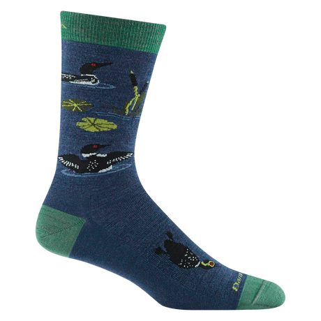 Darn Tough Mens Diver Crew Lightweight Lifestyle Socks - Clearance  -  X-Large / Denim