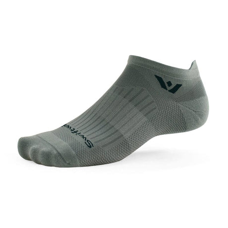 Swiftwick Aspire Zero No Show Socks  -  Small / Pewter