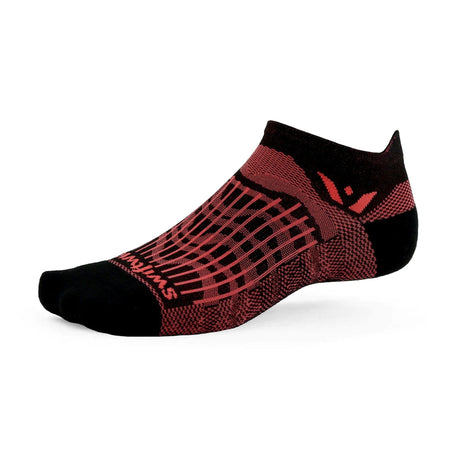 Swiftwick Aspire Zero Tab Socks  -  Small / Black Coral Wave