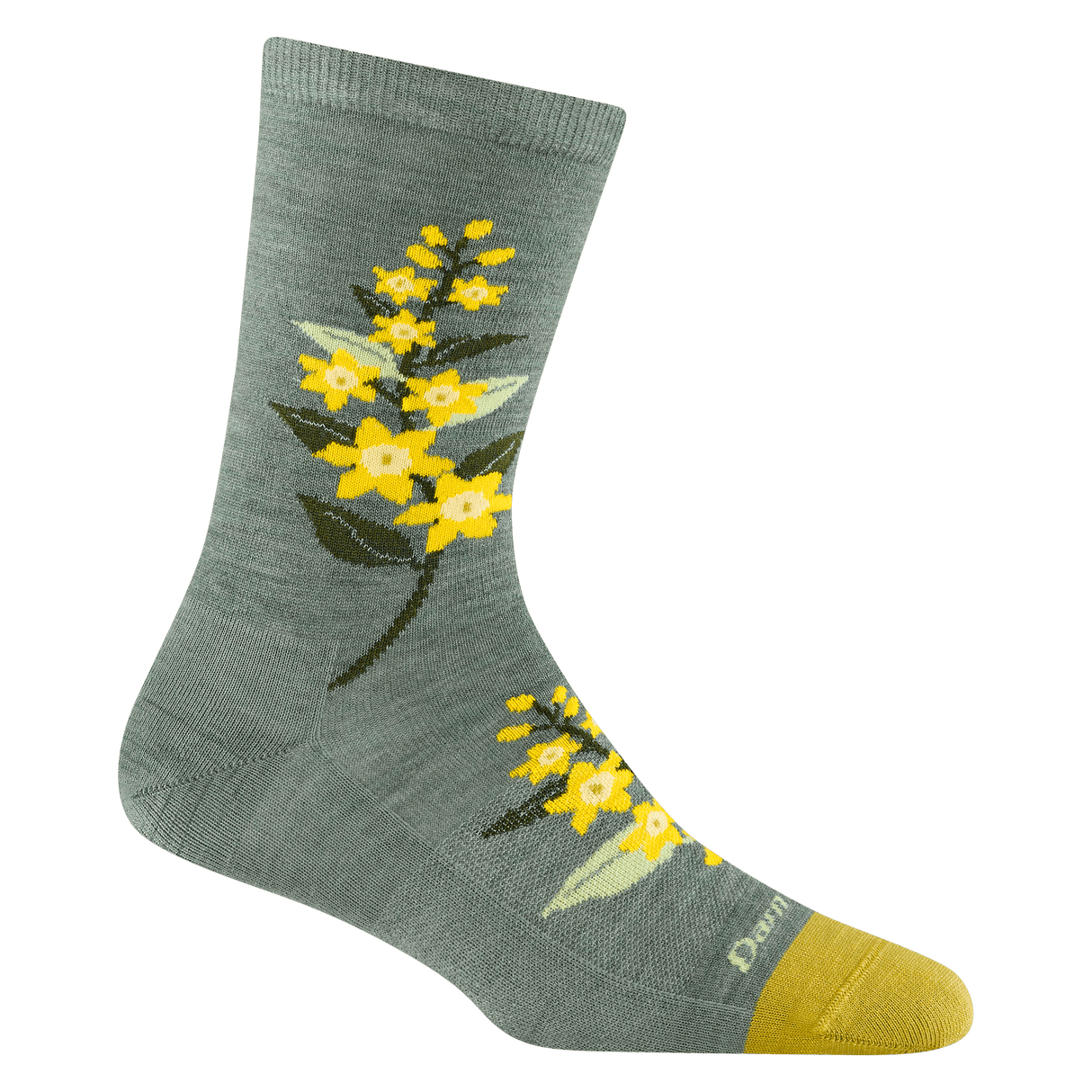 Darn Tough Womens Blossom Crew Lightweight Lifestyle Socks  -  Small / Seafoam