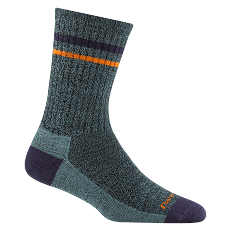 Darn Tough Womens Letterman Crew Lightweight Lifestyle Socks  -  Small / Aqua