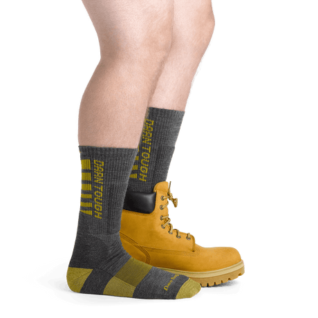 Darn Tough Mens Backbone Boot Midweight Work Socks  - 