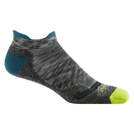 Darn Tough Mens Run No Show Tab Ultra-Lightweight Running Socks  -  Medium / Comet