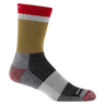 Darn Tough Mens Heady Stripe Micro Crew Lightweight Hiking Socks  -  Large / Ash