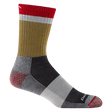 Darn Tough Mens Heady Stripe Micro Crew Lightweight Hiking Socks  -  Medium / Ash