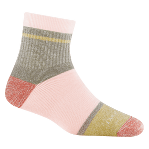 Darn Tough Womens Home Base Shorty Heavyweight with Cushion Lifestyle Socks  -  Small / Dusty Rose