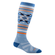 Darn Tough Womens Snowscape OTC Lightweight with Cushion Snow Socks  -  Small / Bluebird