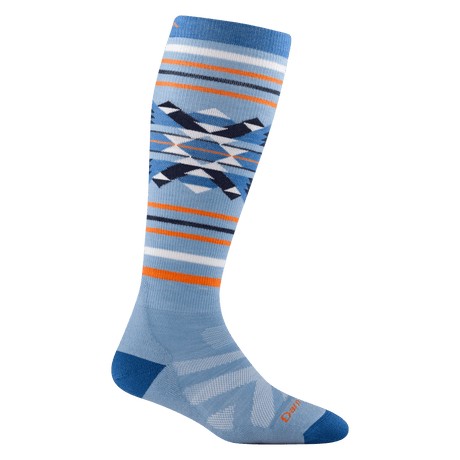 Darn Tough Womens Snowscape OTC Lightweight with Cushion Snow Socks  -  Small / Bluebird