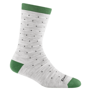 Darn Tough Womens Pin Drop Crew Lightweight Lifestyle Socks  -  Small / Ash