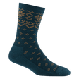 Darn Tough Womens Shetland Crew Lightweight Lifestyle Socks - Clearance  -  Small / Dark Teal