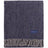 Faribault Mill Ashby Wool Throw Blanket  -  Navy Twill