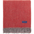 Faribault Mill Ashby Wool Throw Blanket  -  Red Twill