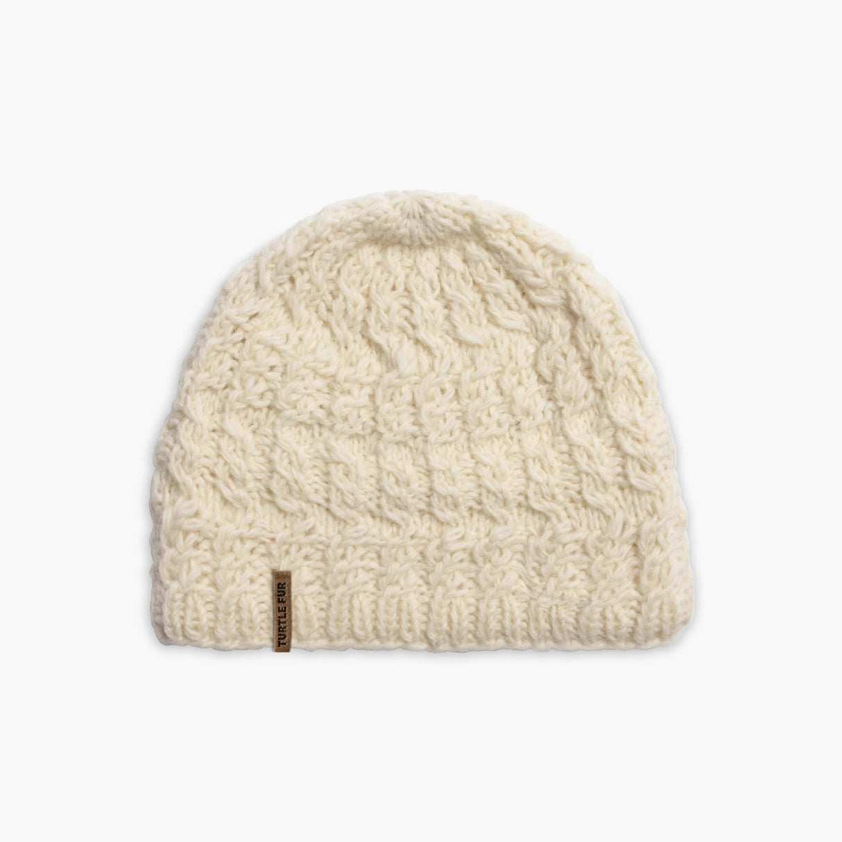 Turtle Fur Mika Wool Beanie  -  One Size Fits Most / White