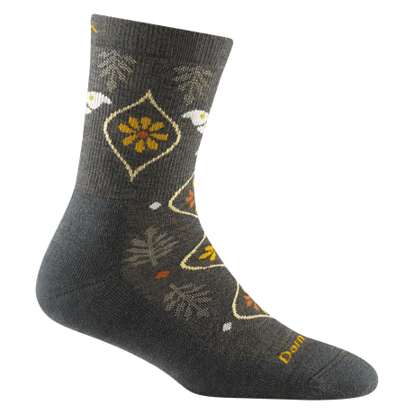 Darn Tough Womens Luna Micro Crew Midweight Hiking Socks - Clearance  -  Small / Forest