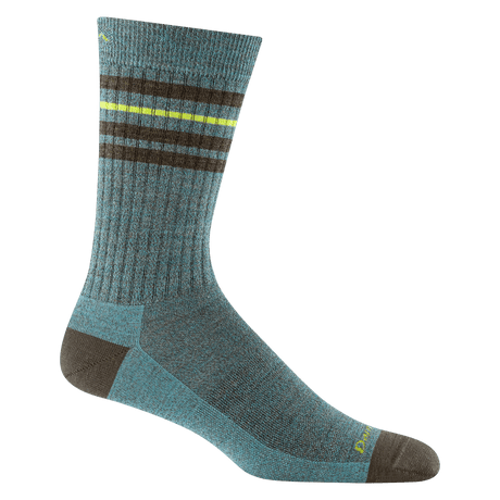 Darn Tough Mens Letterman Crew Lightweight Lifestyle Socks  -  Medium / Canopy