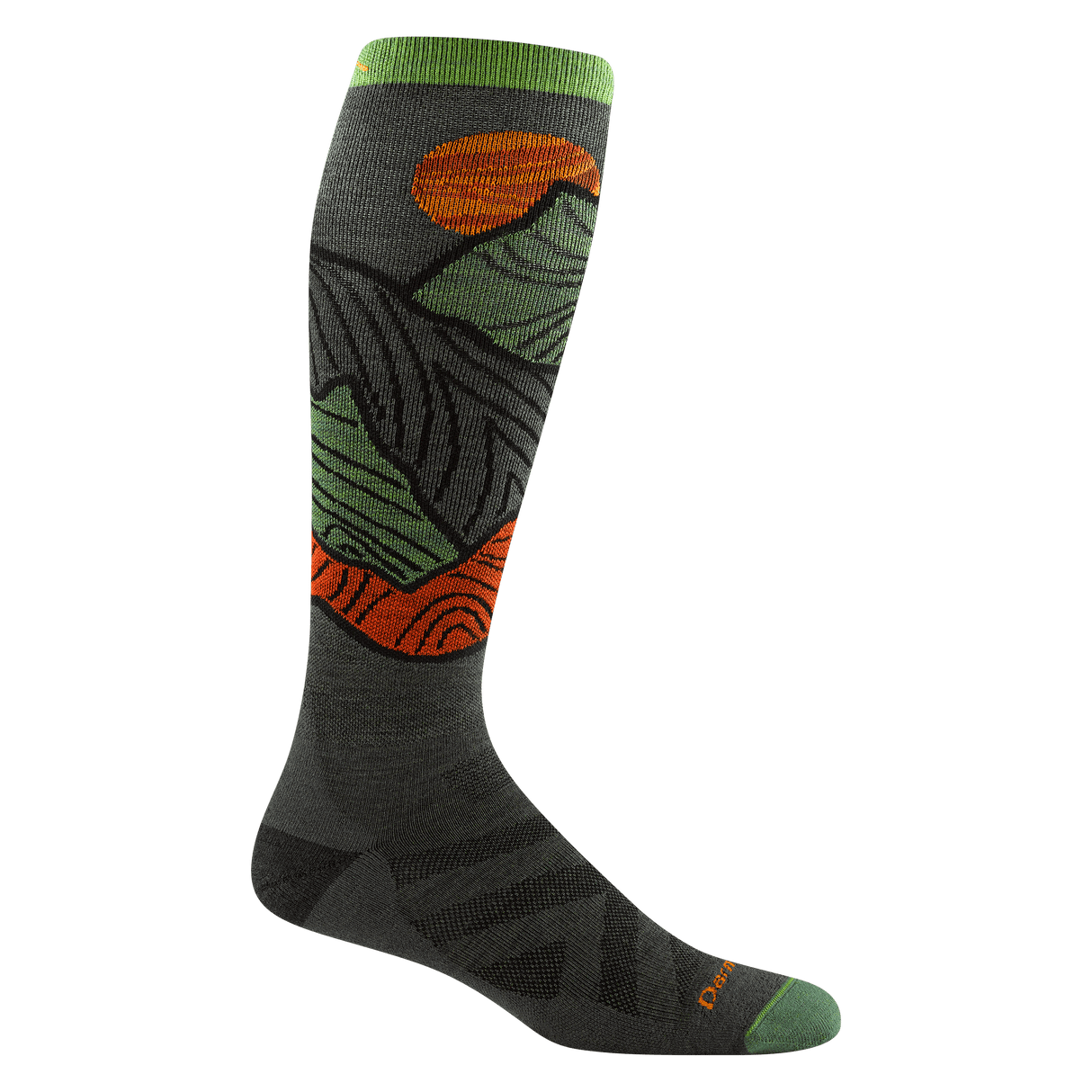 Darn Tough Mens Titan Over-The-Calf Lightweight Ski & Snowboard Socks  -  Medium / Forest