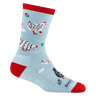 Darn Tough Womens Mother Clucker Crew Lightweight with Cushion Lifestyle Socks  -  Small / Skylight