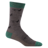 Darn Tough Mens McFly Crew Lightweight Lifestyle Socks  -  Medium / Taupe