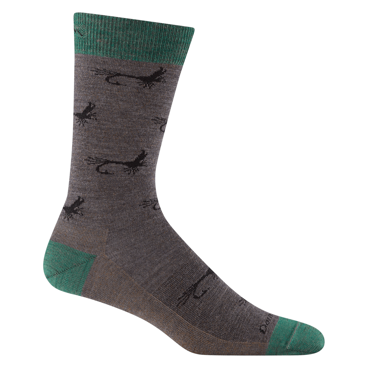 Darn Tough Mens McFly Crew Lightweight Lifestyle Socks  -  Medium / Taupe